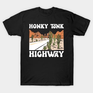 Honky Tonk Highway Desert Cactus T-Shirt